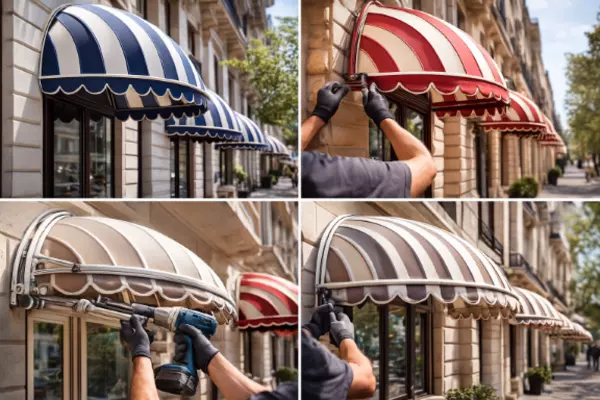 Wartung Reparatur Korbmarkisen