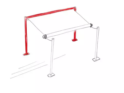 SHADE FRAME Das SHADE INOX System als freistehende Variante SHADE FRAME Das SHADE INOX System als freistehende Variante