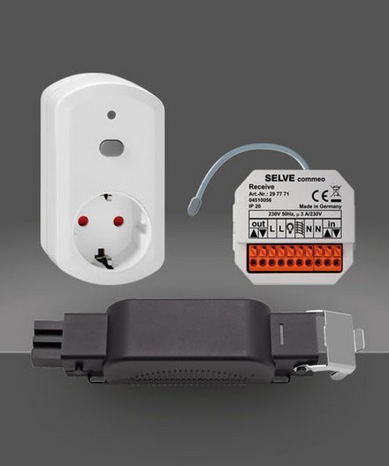 commeo Receive, commeo Receive Connect, commeo Adapter Plug (iveo‑kompatibel)