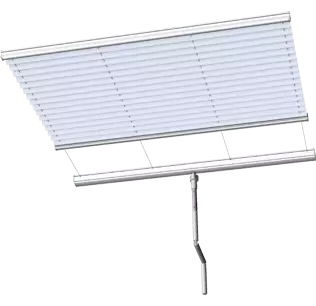 Faltstores Plafond-Anlagen