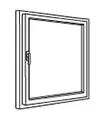 MHZ Vertikal-Jalousien Fenster MHZ Vertikal-Jalousien Fenster