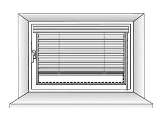 MHZ Horizontal-Jalousien Fensterflügel MHZ Horizontal-Jalousien Fensterflügel