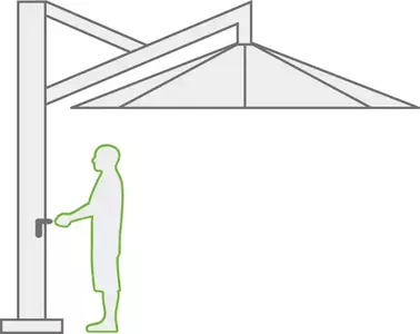 Sonnenschirm Scala von Caravita