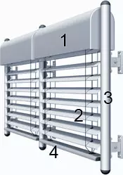 Freitragende Raffstore