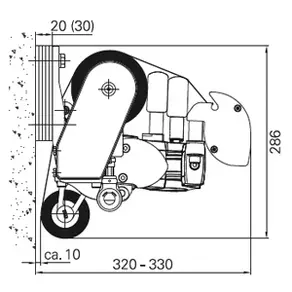 Leiner Sunrain Vario Volant Gelenkarm Markisen Wandmontage mit Kuppel Leiner Sunrain Vario Volant Gelenkarm Markisen Wandmontage mit Kuppel