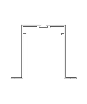 Deckeneinbau System Querschnitt