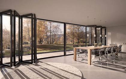 Solarlux Ganzglas Faltfenster SL 82, Verkauf Beratung Installation