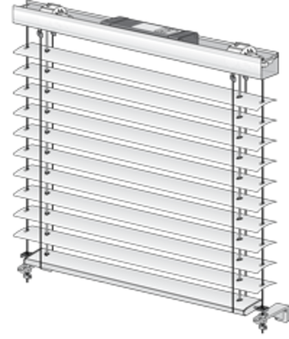 Außenraffstore 80 mm Lamelle Seilführung von Clauss