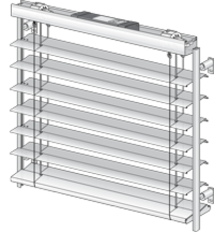 Außenraffstore 90 mm Z-Lamelle Führungsschiene von Clauss