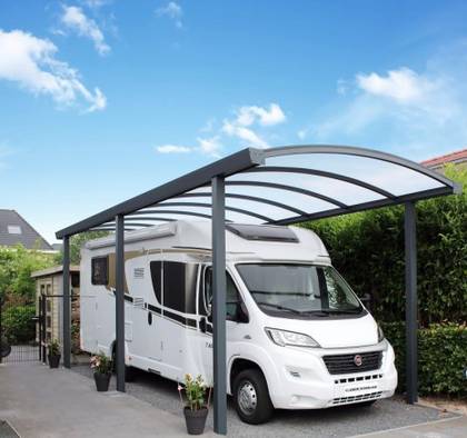 Carport mit Bogen-Dach wir beraten und bauen für Sie