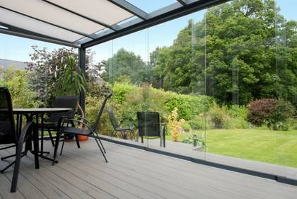Glasschiebewand 8mm Bauelemente von Gardendreams