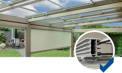 Glasschiebedach Vitello-Flex-Plus Glas Überdachung Terrassendächer Vitello System