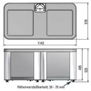 Leiner Freistehende Markisen Gastro Sunrain Betonfuss