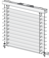 Clauss Außenraffstore 80 mm Lamelle Seilführung Clauss Außenraffstore 80 mm Lamelle Seilführung