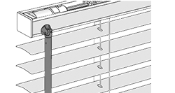 MHZ Horizontal-Jalousien Kurbel