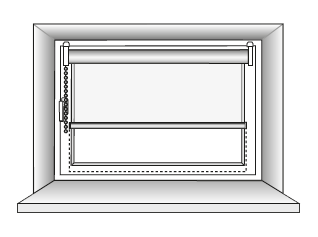 MHZ Rollos Montage Fensterflügel