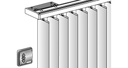 MHZ Vertikal-Jalousien Elektroantrieb